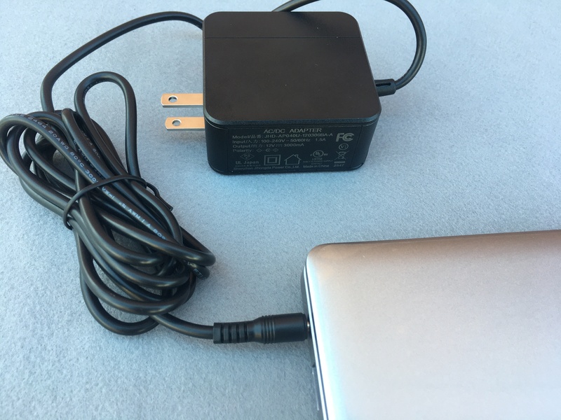 ESBOOK J4105 純正アダプターで接続