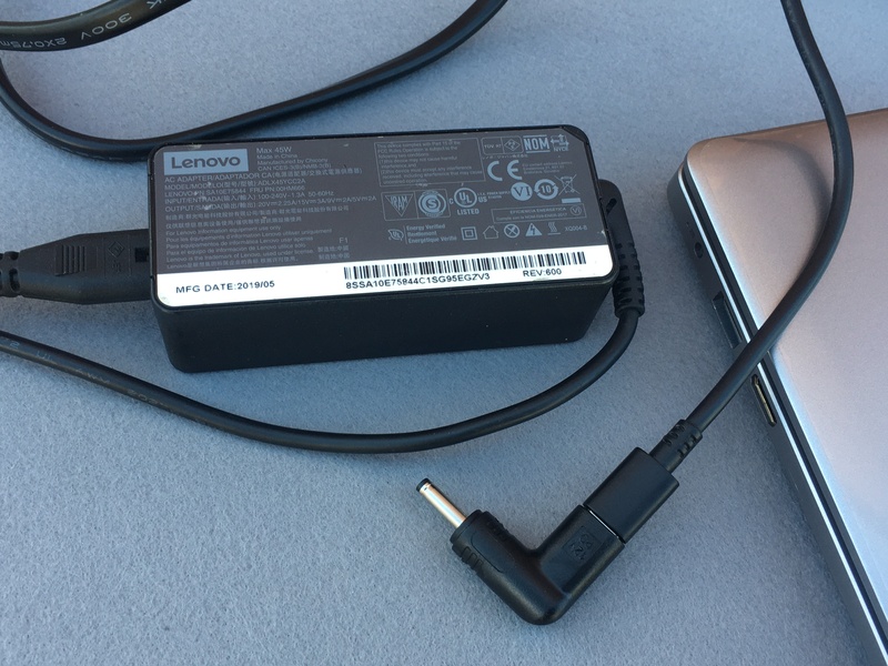 Lenovo 純正45w Type-C+DC変換プラグ（充電できない）